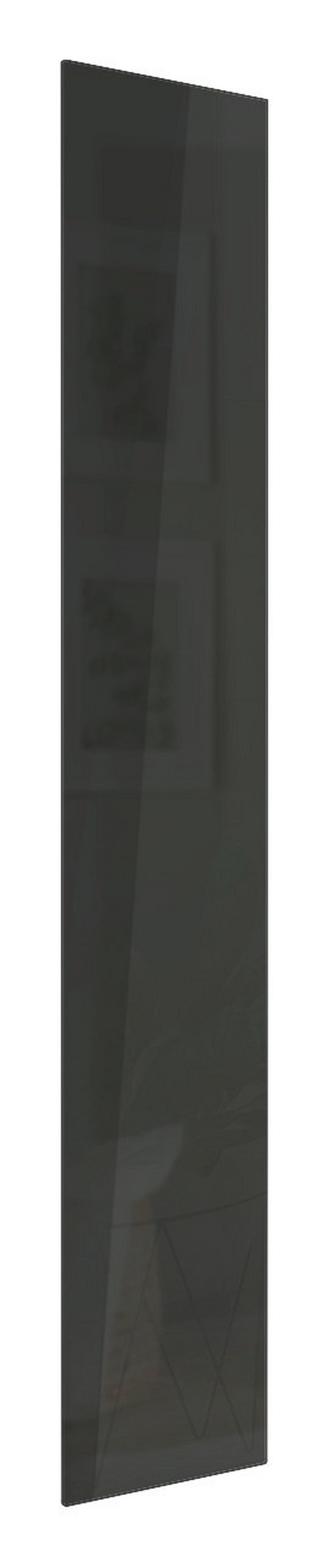 DVEŘE UNIT - antracitová, Moderní, kompozitní dřevo (45,3/232,6/1,8cm) - Ondega