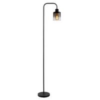 STOJACIA LAMPA ESTELLE - čierna, Modern, kov/sklo (38,5/160,5/22cm) - Mömax