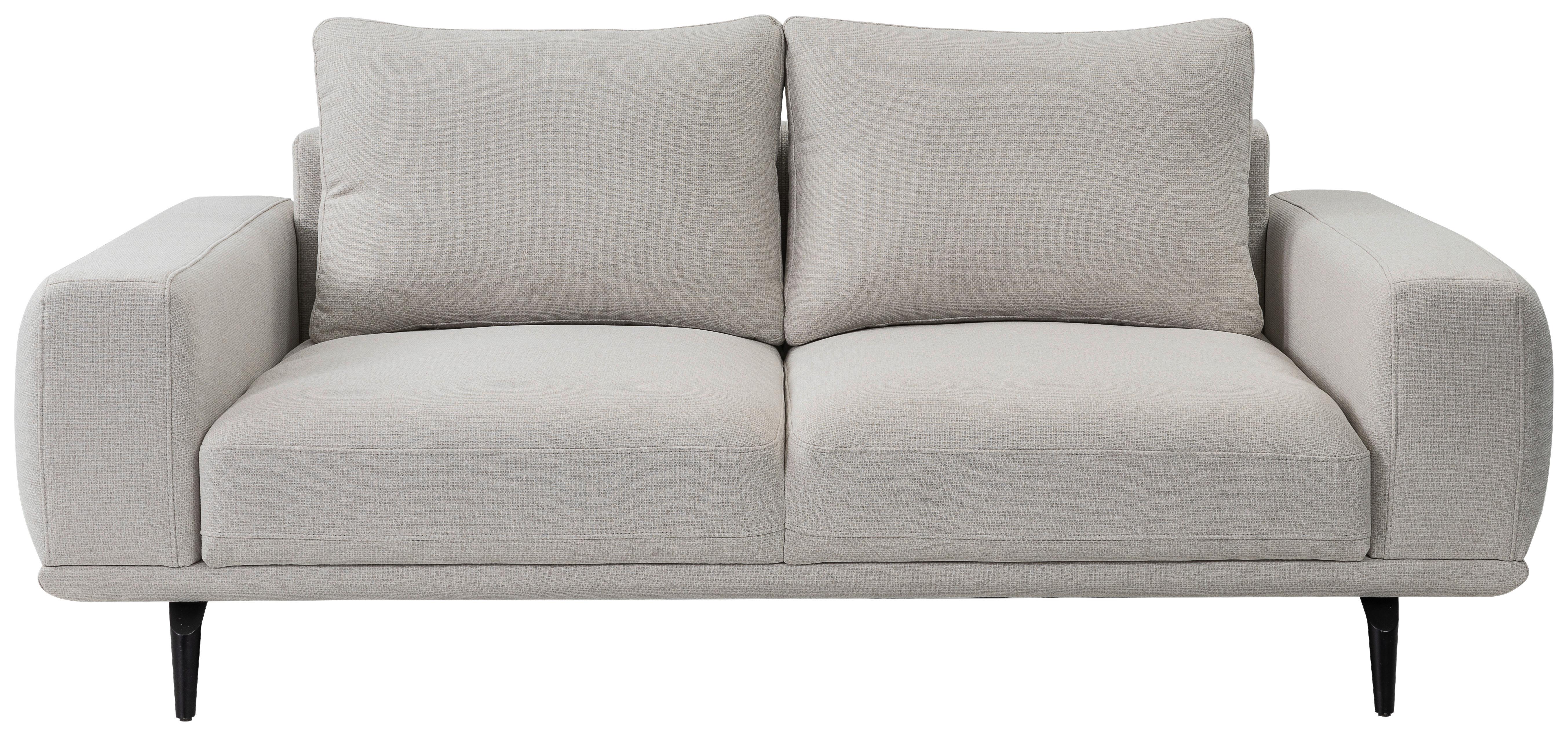 2-sitzer-sofa Selene Creme, B: 202 Cm - Creme/Schwarz, MODERN, Textil (202/89/115cm) - MID.YOU