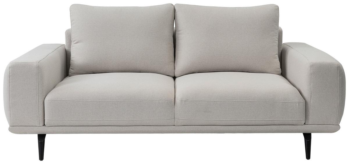 2-sitzer-sofa Selene Creme, B: 202 Cm - Creme/Schwarz, MODERN, Textil (202/89/115cm) - MID.YOU