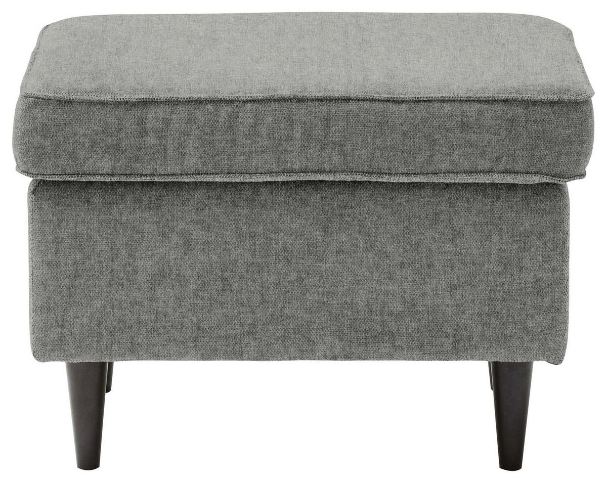 Hocker Oskar Grau B: 63 Cm - Schwarz/Grau, Basics, Textil (63/43/42cm) - MID.YOU