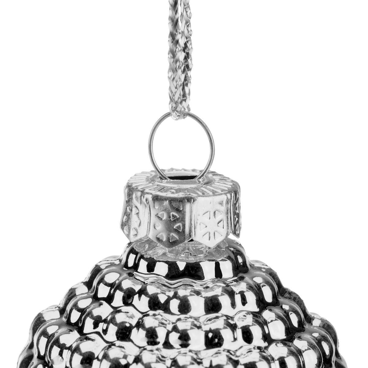 Karácsonyfadísz Eichel - magenta/piros, Basics, műanyag (5cm) - Ondega