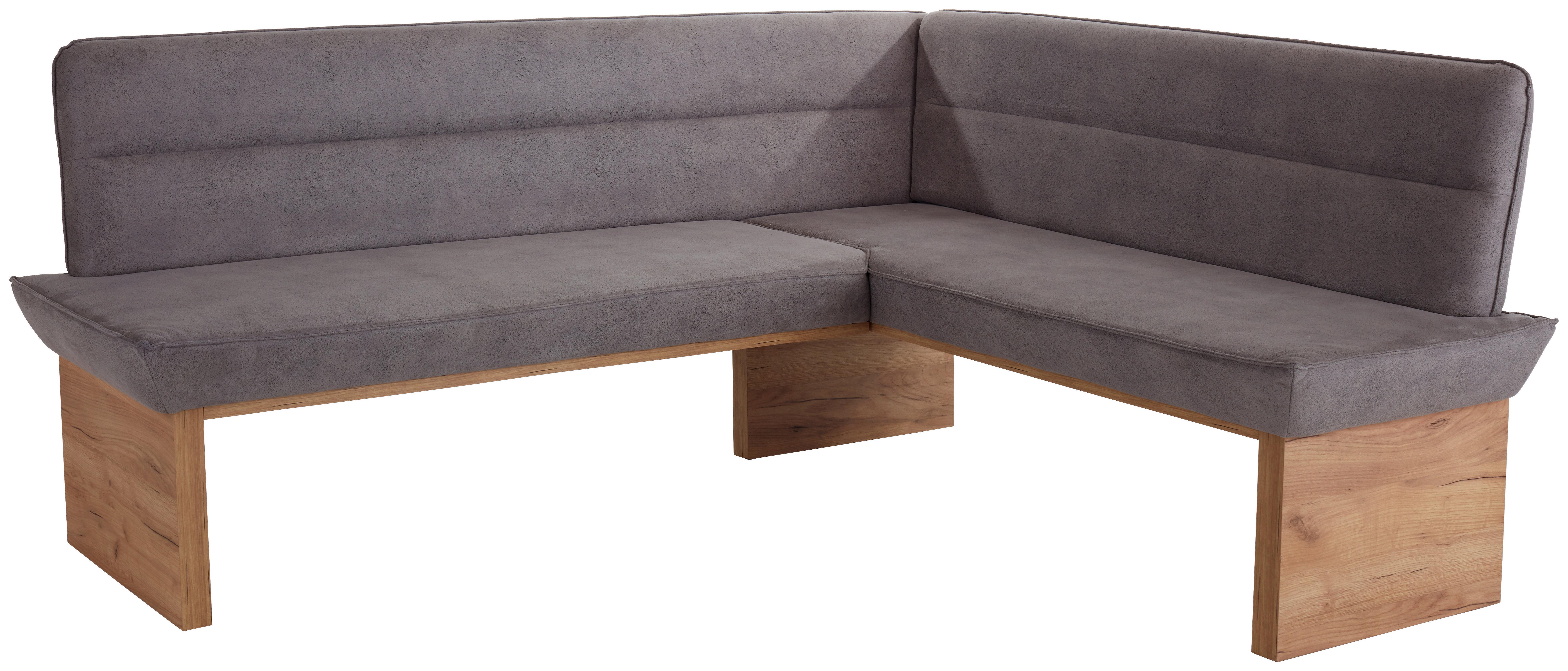 Eckbank Grau Webstoff Beluna 212x170 cm - Grau, MODERN, Holz/Textil (212/170cm)