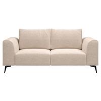 Dvoumístná pohovka SEUL, béžová - černá/béžová, Design, kov/dřevo (186/88/90cm) - MID.YOU