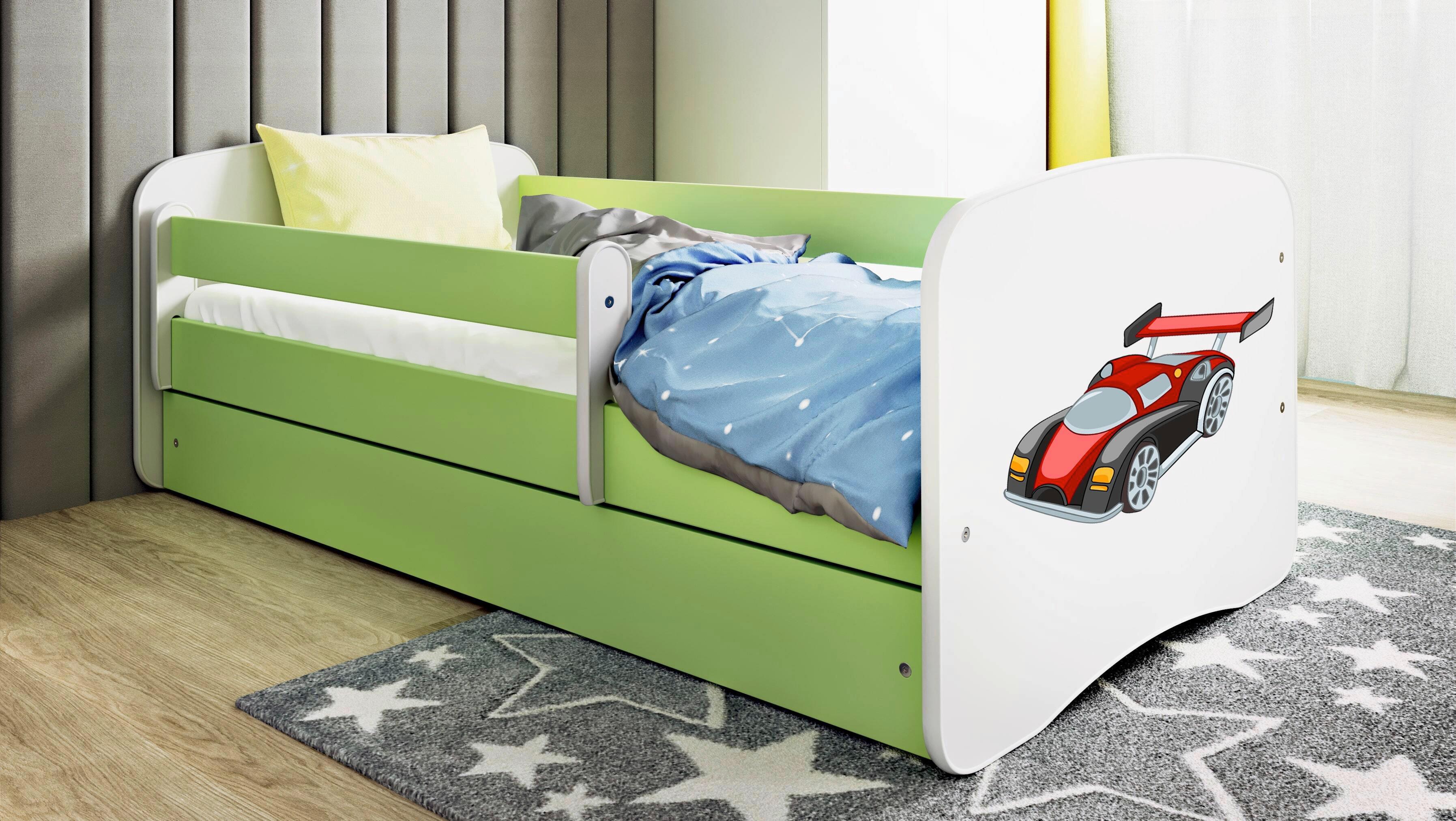Kinder-/Juniorbett Babydreams inkl. Matratze 80x160 - Birkefarben/Weiß, MODERN, Holz/Holzwerkstoff (80/160cm) - MID.YOU