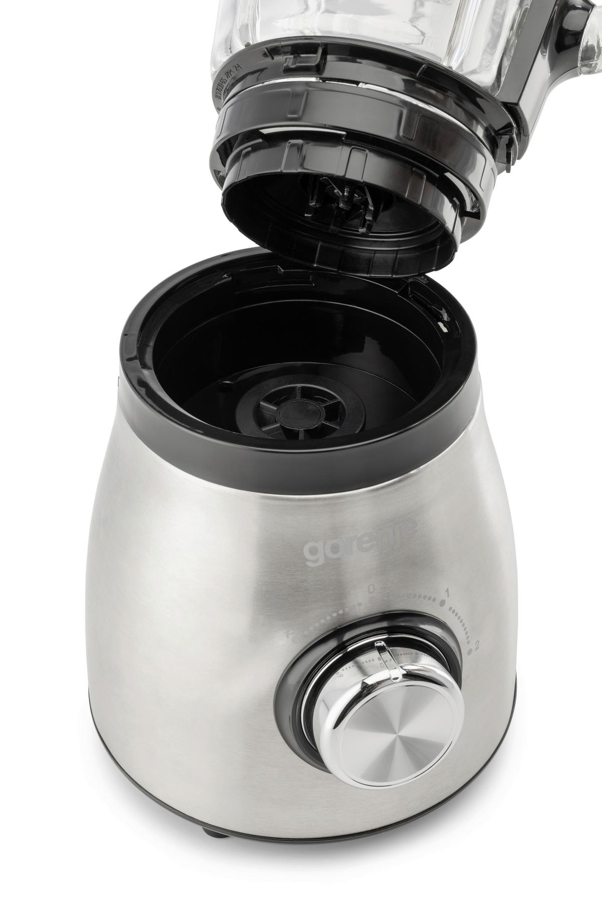 STANDMIXER 800W, 1,5 Liter - Edelstahlfarben, Basics, Glas/Kunststoff (18,5/41,5/17,2cm) - Gorenje