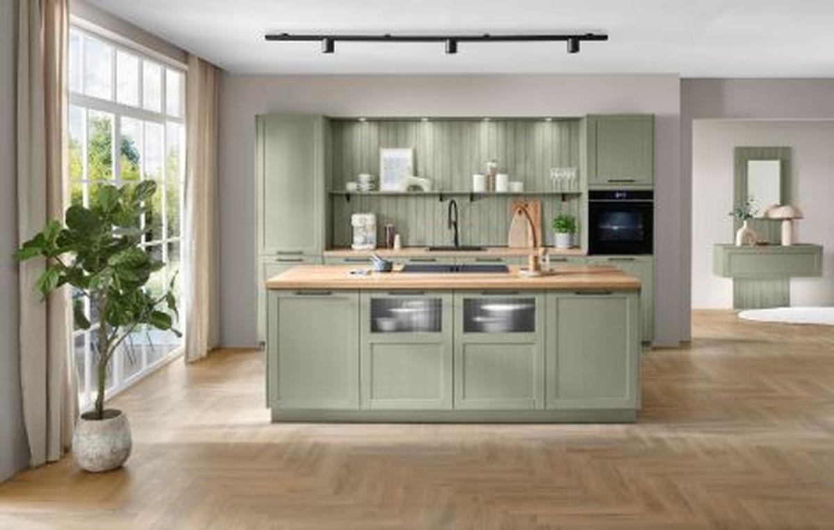 KÜCHENSCHRANKFRONT FRONT FERMO - Olivgrün, MODERN - Vertico