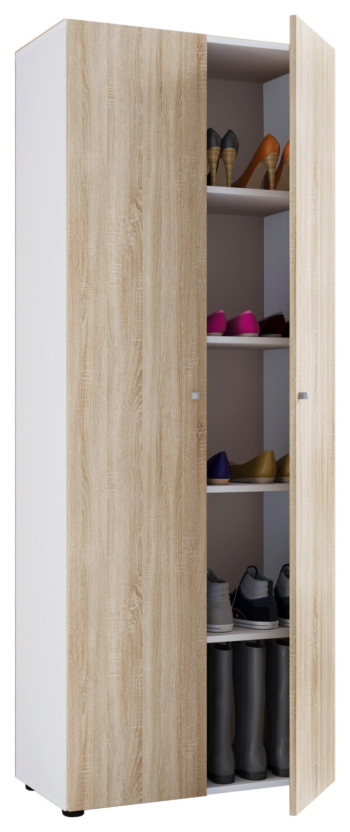 Schuhschrank Vandol Weiß, Eiche Dekor B: 71 cm