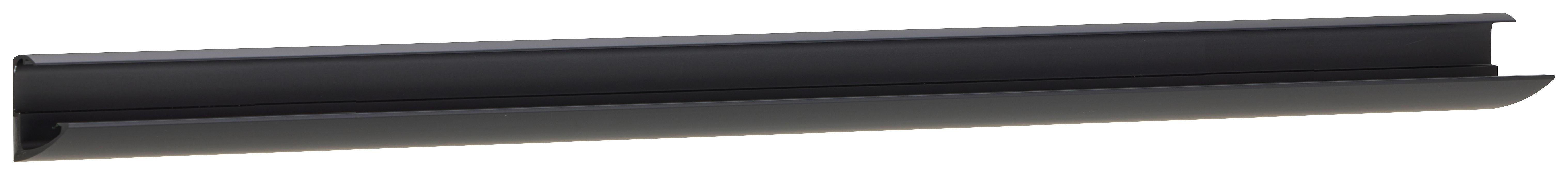 Fachbodenhalter Aluminia18 Schwarz B: 60 cm - Braun, Trend, Metall (60/4/3,6cm)