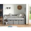 Hochbett Pino Grau Inkl. Bettladen 90x200 Cm - Grau, MODERN, Holz/Holzwerkstoff (90/200cm) - MID.YOU