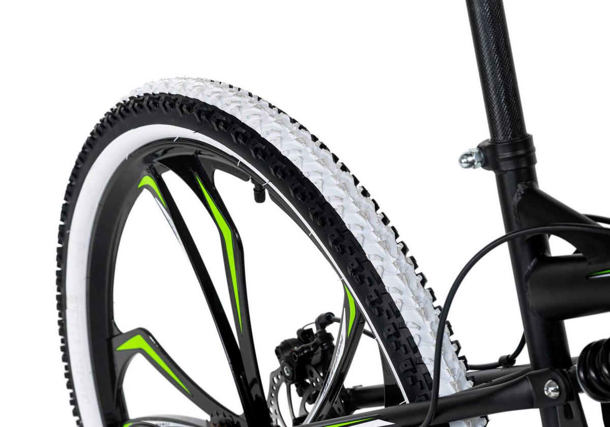 Mountainbike Fully 27,5 Zoll Scrawler 21 Gänge - Schwarz/Grün, Basics, Metall - KS Cycling