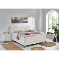 Boxspring- Ágy Scarlett 180/200 Cm - bézs, Konventionell, faalapú anyag/textil (180/200cm)