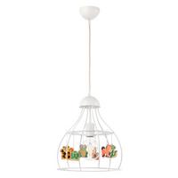 Kinderhängeleuchte Weiß Hochglanz D: 30 cm - Weiß Hochglanz, KONVENTIONELL, Metall (30/150cm)