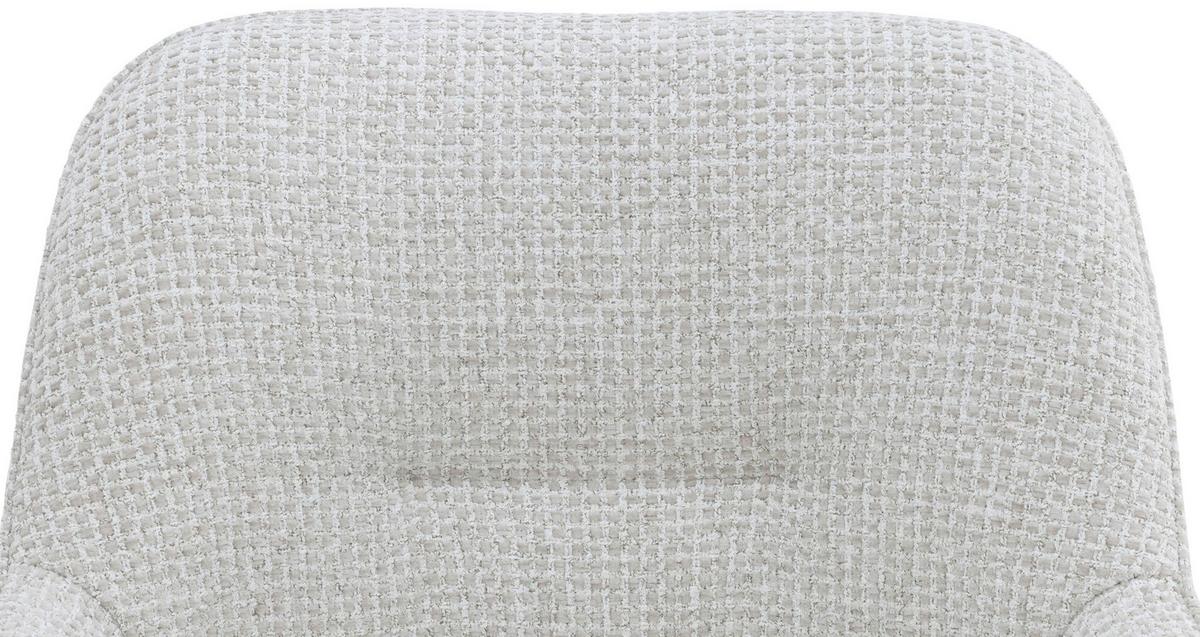 Armlehnstuhl Vittoria Schwarz/Beige B: 60 cm - Beige/Schwarz, MODERN, Textil/Metall (60/85/62cm) - Livetastic