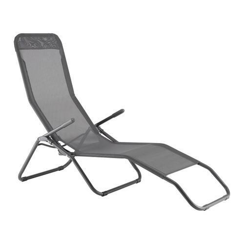 LEŽADLO NA OPAĽOVANIE GEORG - antracitová, Modern, textil/plast (145/98/59cm) - Mömax