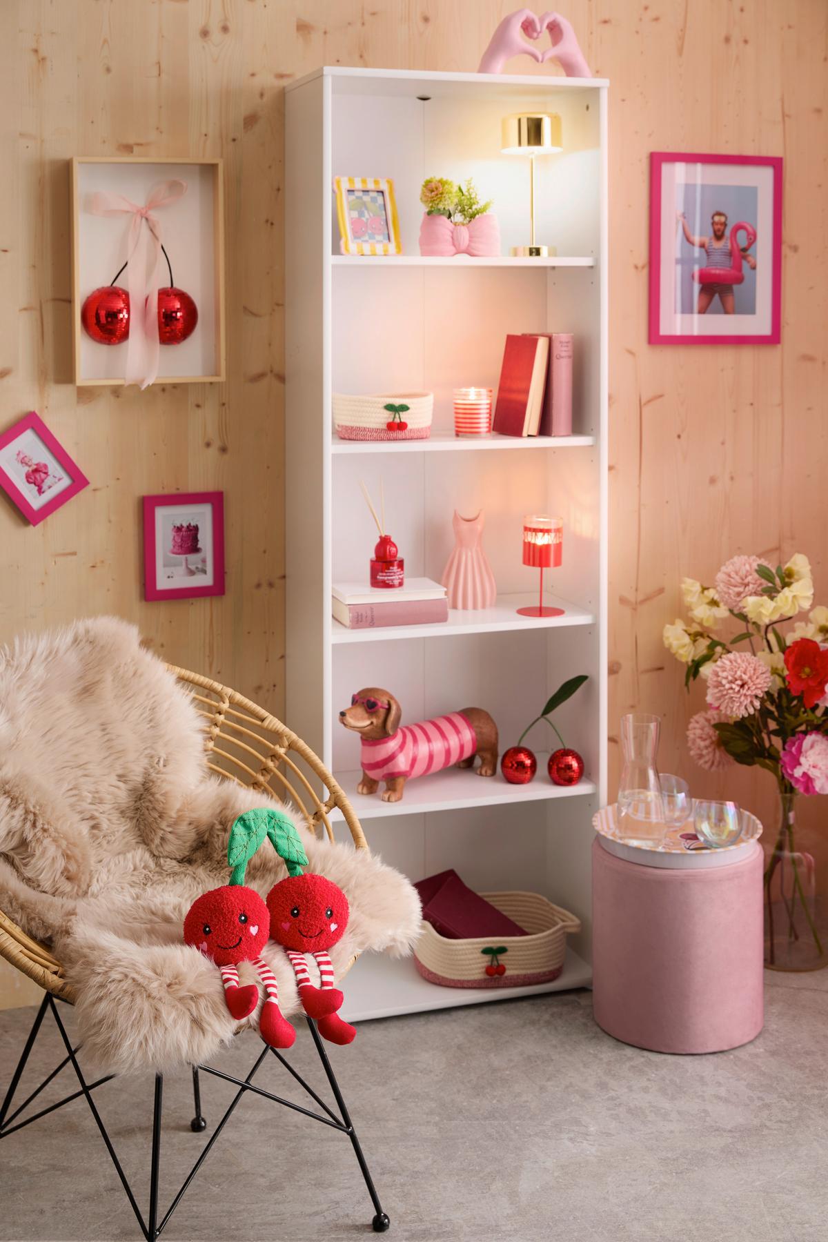 Korbset Nadja -Paz- - Rot/Weiß, KONVENTIONELL, Textil - Luca Bessoni