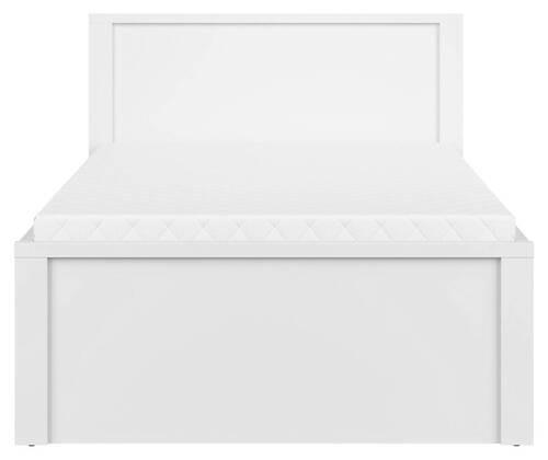 Bett Kaspian - Weiß, MODERN, Holzwerkstoff (120/200cm) - MID.YOU