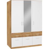 ŠATNÍ SKŘÍŇ AALEN-EXTRA - bílá/barvy dubu, Konvenční, kompozitní dřevo/plast (136/197/54cm)