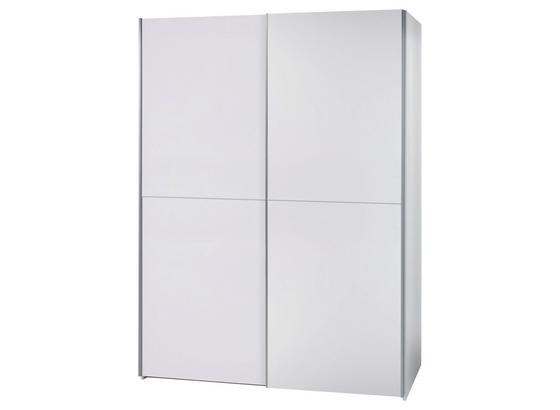 Schwebetürenschrank Starter B: 170 cm Schachbrettweiß - Weiß, Design, Holzwerkstoff (170/195/60cm) - Carryhome Schwebetürenschrank Starter B: 170 cm Schachbrettweiß - Weiß, Design, Holzwerkstoff (170/195/60cm) - Carryhome