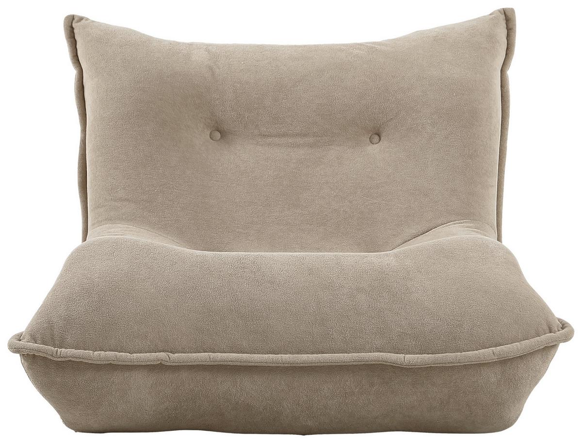 Relaxsessel Dubia Hellbraun B: 82 cm - Hellbraun, Design, Textil (82/67/93cm) - Livetastic