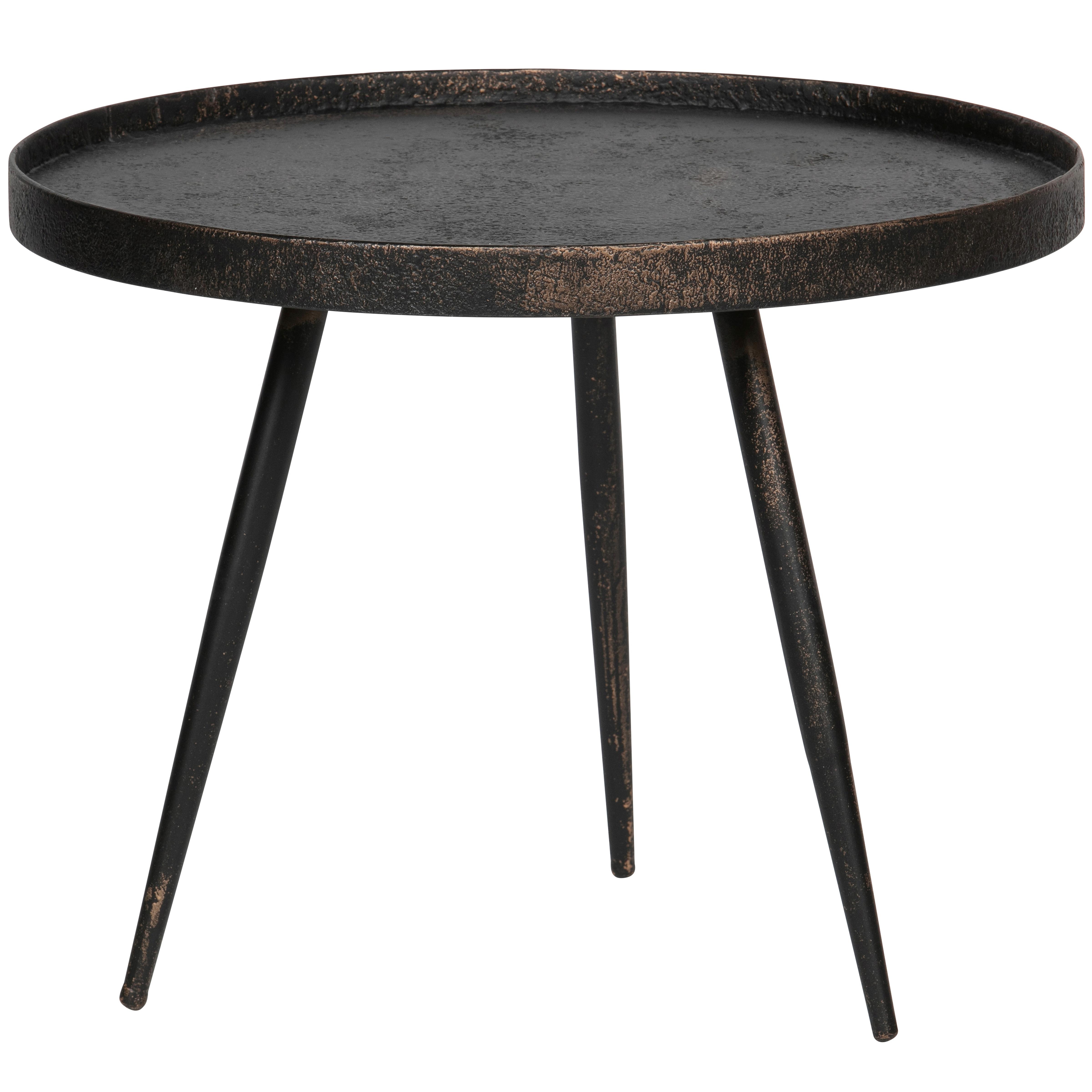 Beistelltisch Bounds Gold/Zinkfarben L: 58cm - Goldfarben/Zinkfarben, Design, Holzwerkstoff/Metall (58/58/44cm) - Livetastic