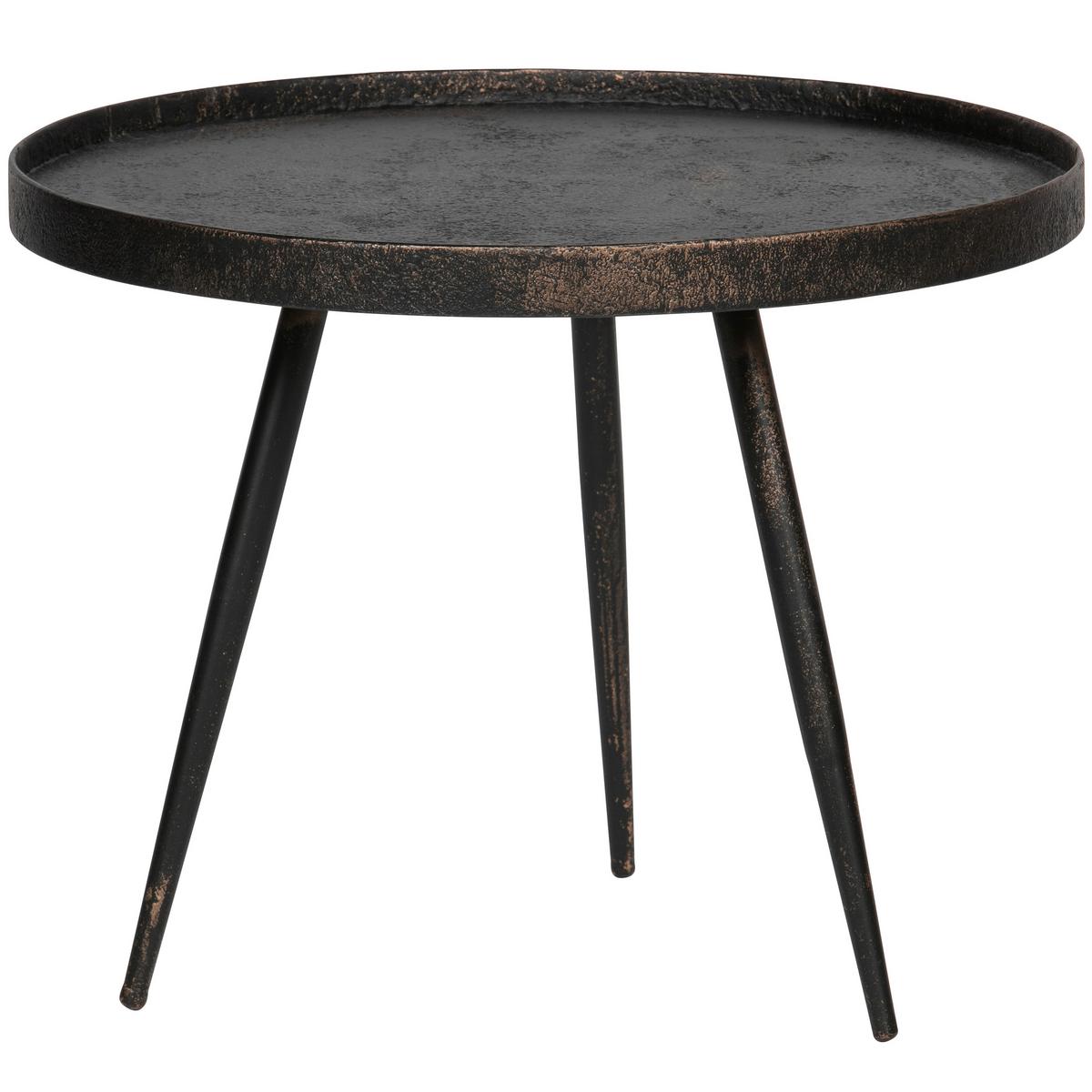 Beistelltisch Bounds Gold/Zinkfarben L: 58cm - Goldfarben/Zinkfarben, Design, Holzwerkstoff/Metall (58/58/44cm) - Livetastic