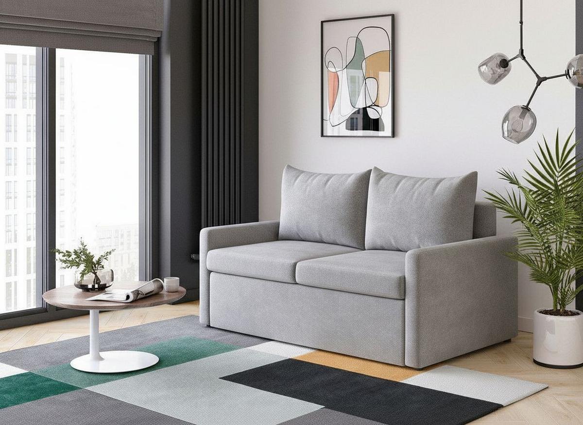 Schlafsofa Cologne Grau B: 152cm - Schwarz/Grau, Design, Textil (152/89/92cm) - MID.YOU