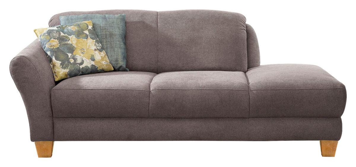 Récamiere Gotland V, Taupe B: 194 cm - Taupe/Naturfarben, KONVENTIONELL, Textil (194/84/91cm) - Sit & More