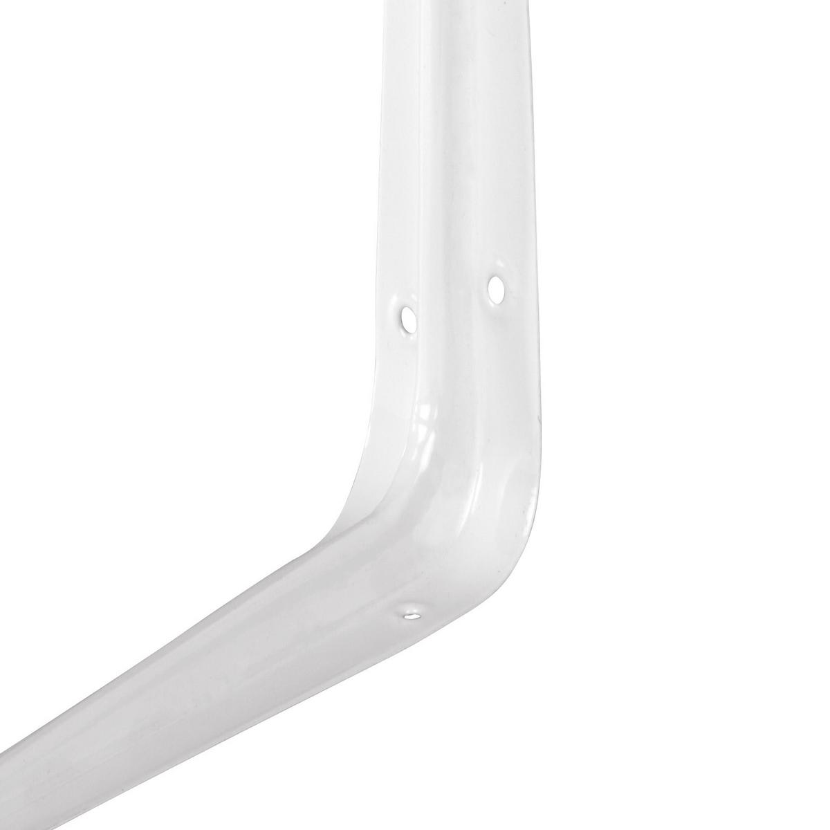 Regalkonsole 25 / 30 cm - Weiß, KONVENTIONELL, Metall (25/30cm)
