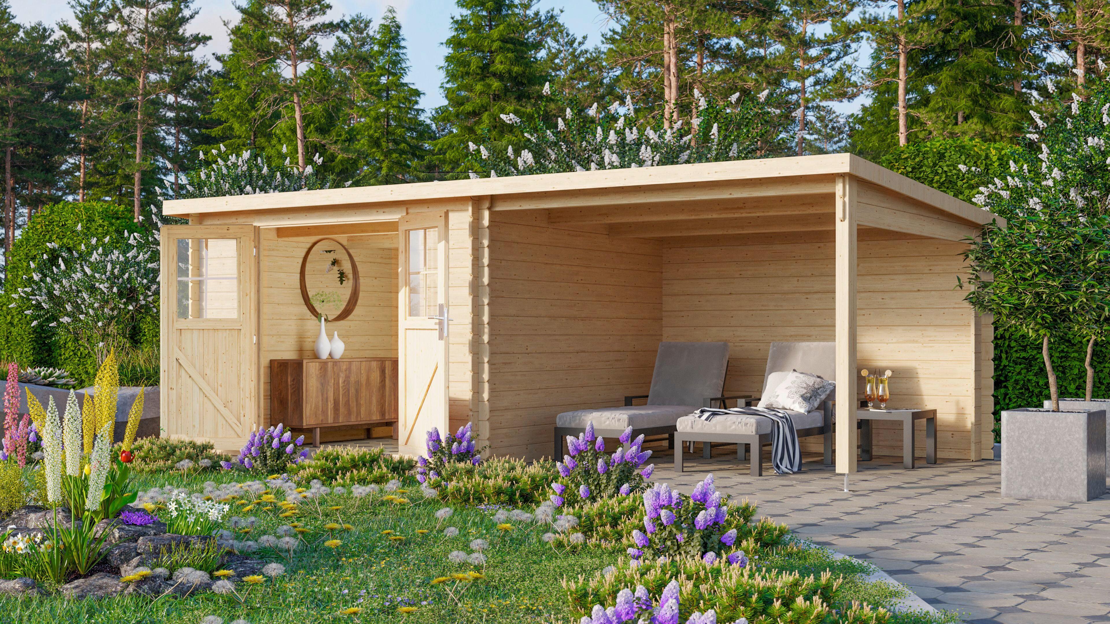 Gartenhaus Tara 40025 Tara - Fichtefarben, Basics, Holz (560/203/297cm)