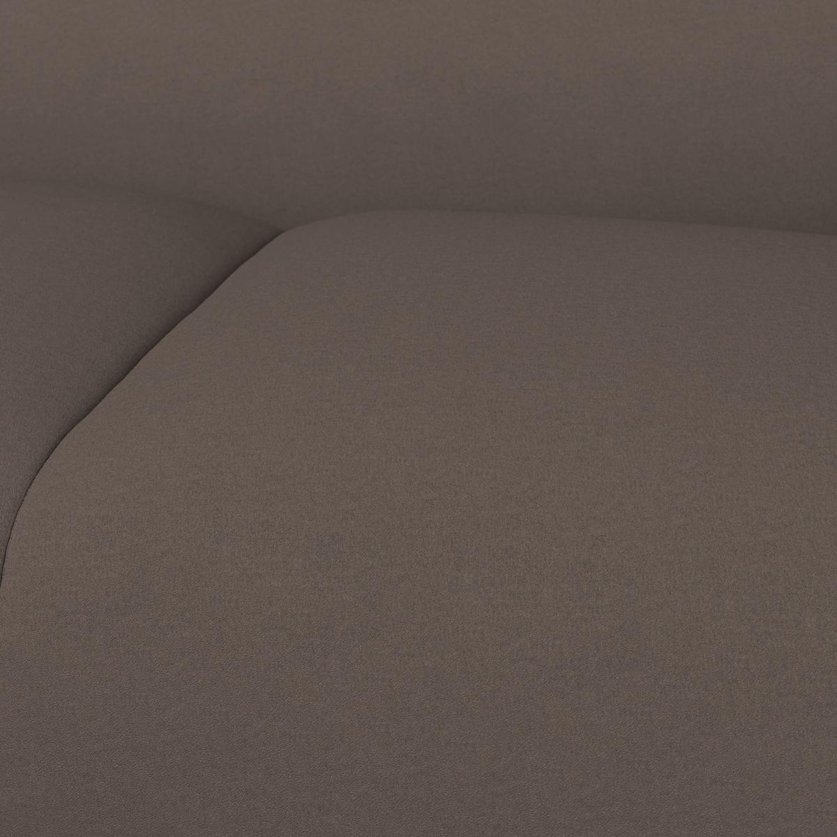 Pohovka HEVI, mokka samet, max. 360 kg - černá/přírodní barvy, Moderní, dřevo/textil (197/73/86cm) - Bessagi Home