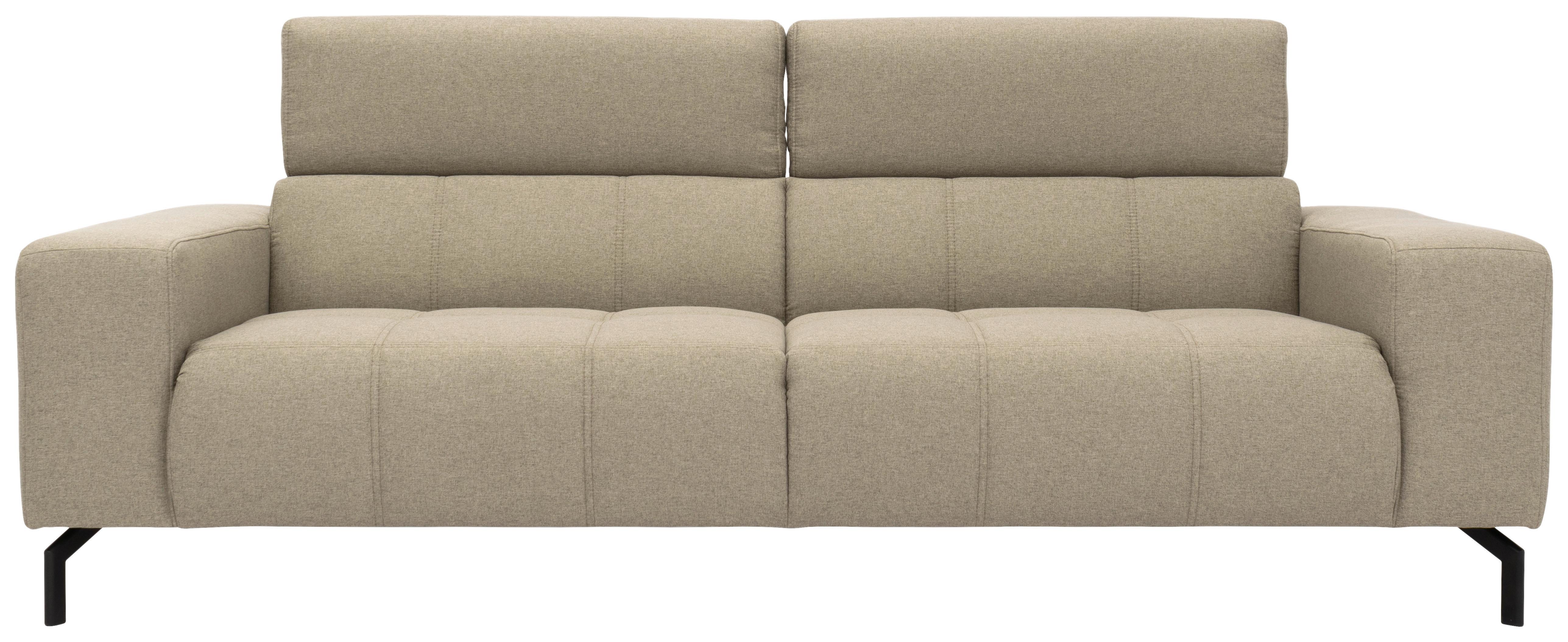 3-Sitzer-Sofa Cunelli Schlammfarben Webstoff - Design (292/79/175cm)