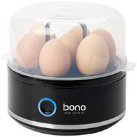 Eierkocher Ilvy - Edelstahlfarben/Schwarz, Basics, Kunststoff/Metall (16,4/18,6/15,4cm) - Bono