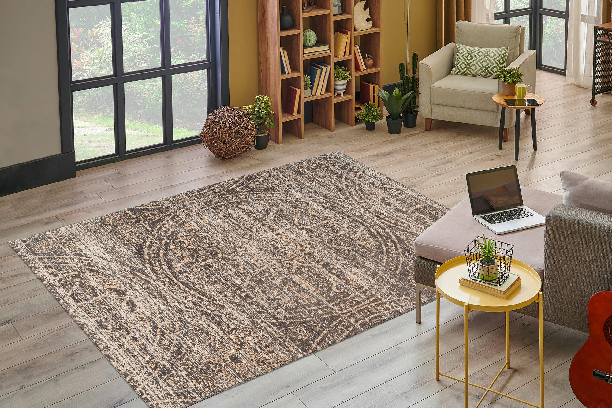 Flachwebeteppich Davio 400 - Beige, KONVENTIONELL, Textil (160/230cm)