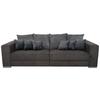 Veľká pohovka ROSE, hnědá - hnedá/čierna, Modern, textil/plast (262/85/111cm)