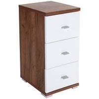 SPODNÍ SKŘÍŇKA BARI - bílá/barvy dubu, Konvenční, kompozitní dřevo/plast (35/72/31,5cm)