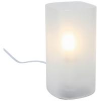 Tischleuchte Smoky - Weiß, LIFESTYLE, Glas/Kunststoff (10/10/20cm) - Luca Bessoni