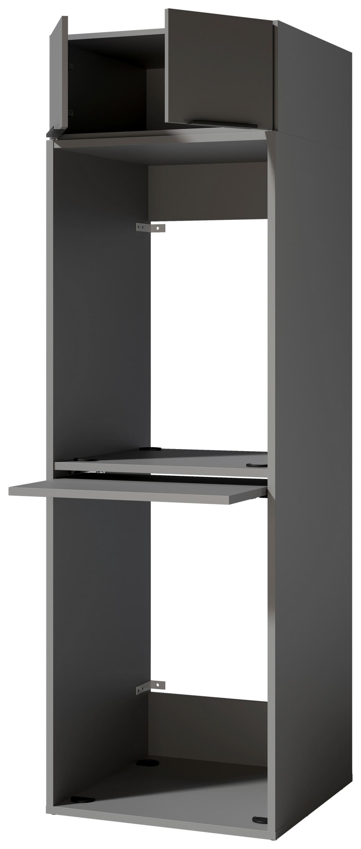 SKŘÍŇKA NAD PRAČKU TIDY HERO - šedá/černá, Basics, kov/kompozitní dřevo (70/220/68cm) - P & B