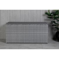 Kissenbox London - Grau, KONVENTIONELL, Kunststoff (130/61/60cm) - Gardenson