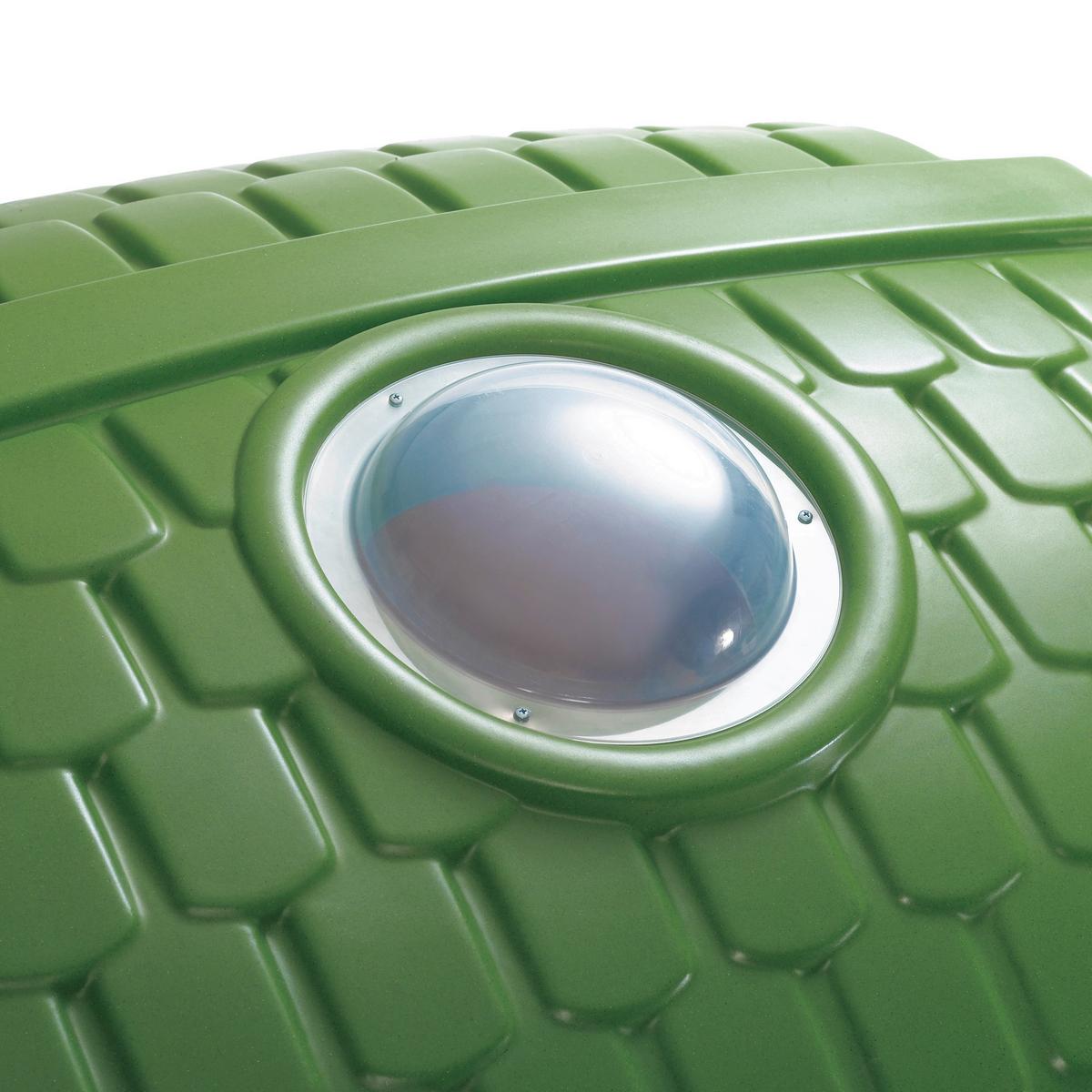 Spielturm Blau/Grün H: 177,8 cm 2-teilig - Blau/Grün, Basics, Kunststoff (348/177,8/232,4cm) - Ambia Garden