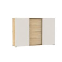 Kommode Tyler 1 Kaschmir/Eiche Artisan 140 cm - Kaschmir/Silberfarben, MODERN, Holzwerkstoff (140/93,1/39,8cm)
