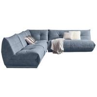 Ecksofa Giselle - Blaugrau, Trend, Textil (315/285cm) - Livetastic