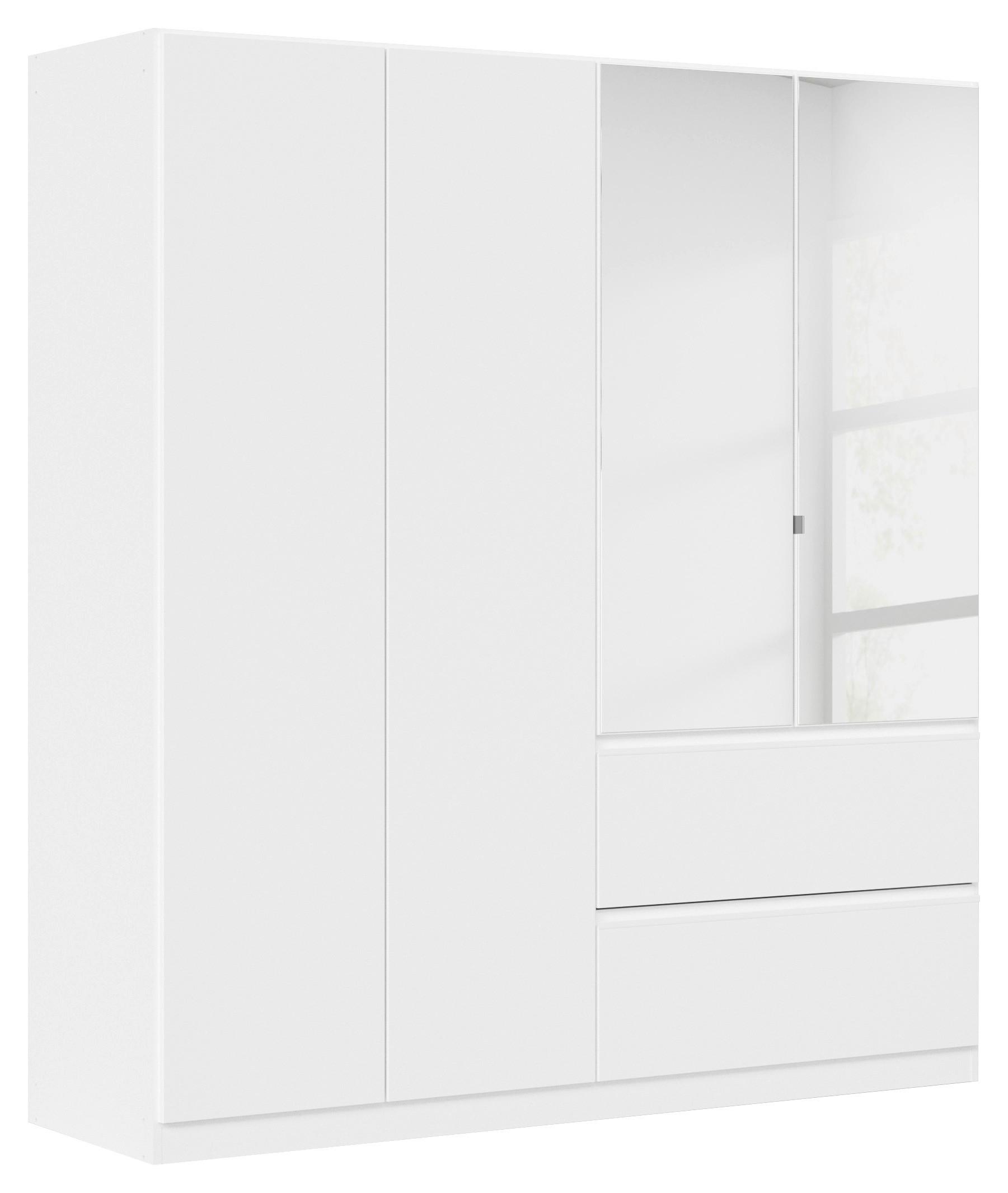 Drehtürenschrank Costa Weiß B: 181 Cm - Weiß, MODERN, Holzwerkstoff (181/197/54cm) - Rauch Möbel