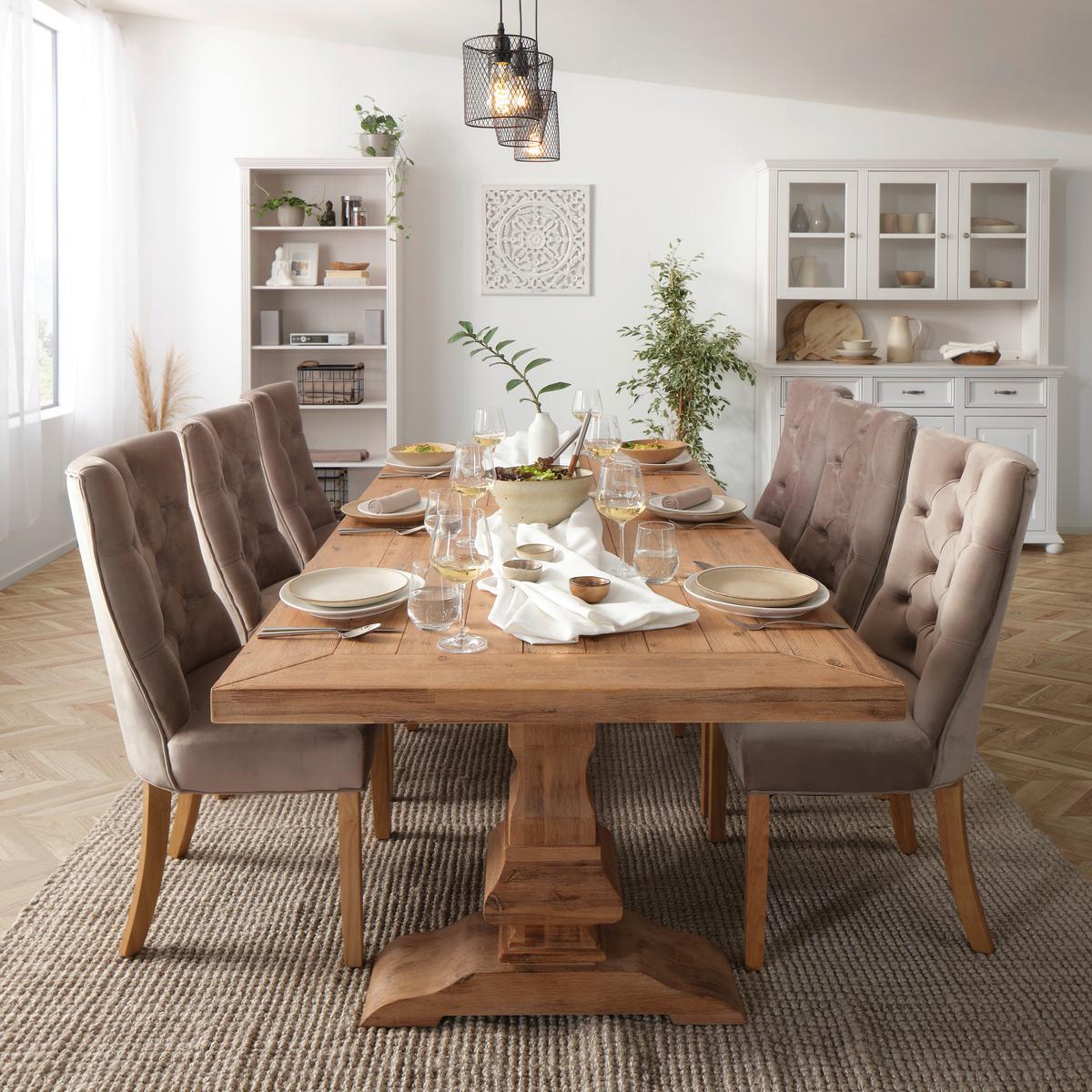 Stolička JOLEEN zamat béžová - prírodná farba/taupe, Lifestyle, kov/drevo (55/97/64cm) - Mömax