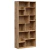 Regal Tetrix Bookshelf - Eiche Wotan, Design, Holzwerkstoff (87,5/197,5/33,5cm)