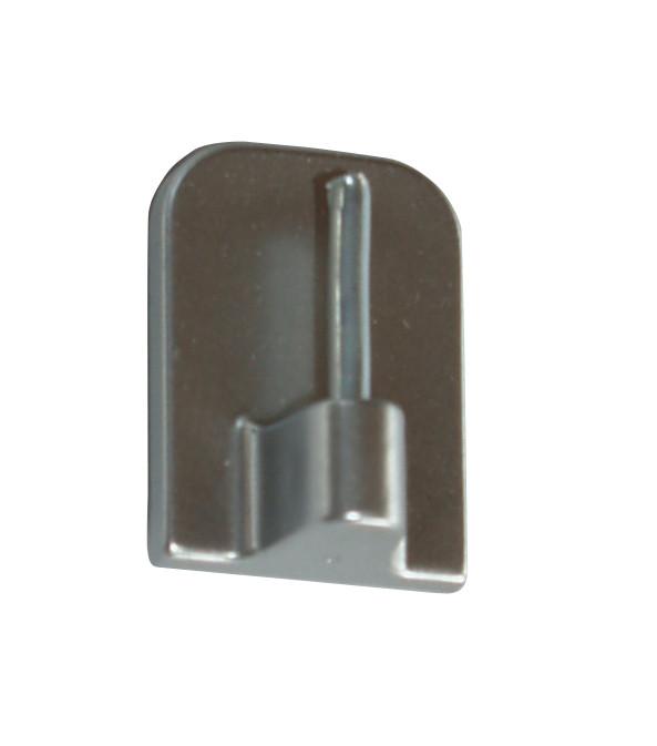 Wandhaken 4er- Set Selbstklebend Chrom - Silberfarben, KONVENTIONELL, Kunststoff/Metall - Ondega