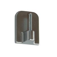 Wandhaken 4er- Set Selbstklebend Chrom - Silberfarben, KONVENTIONELL, Kunststoff/Metall - Ondega
