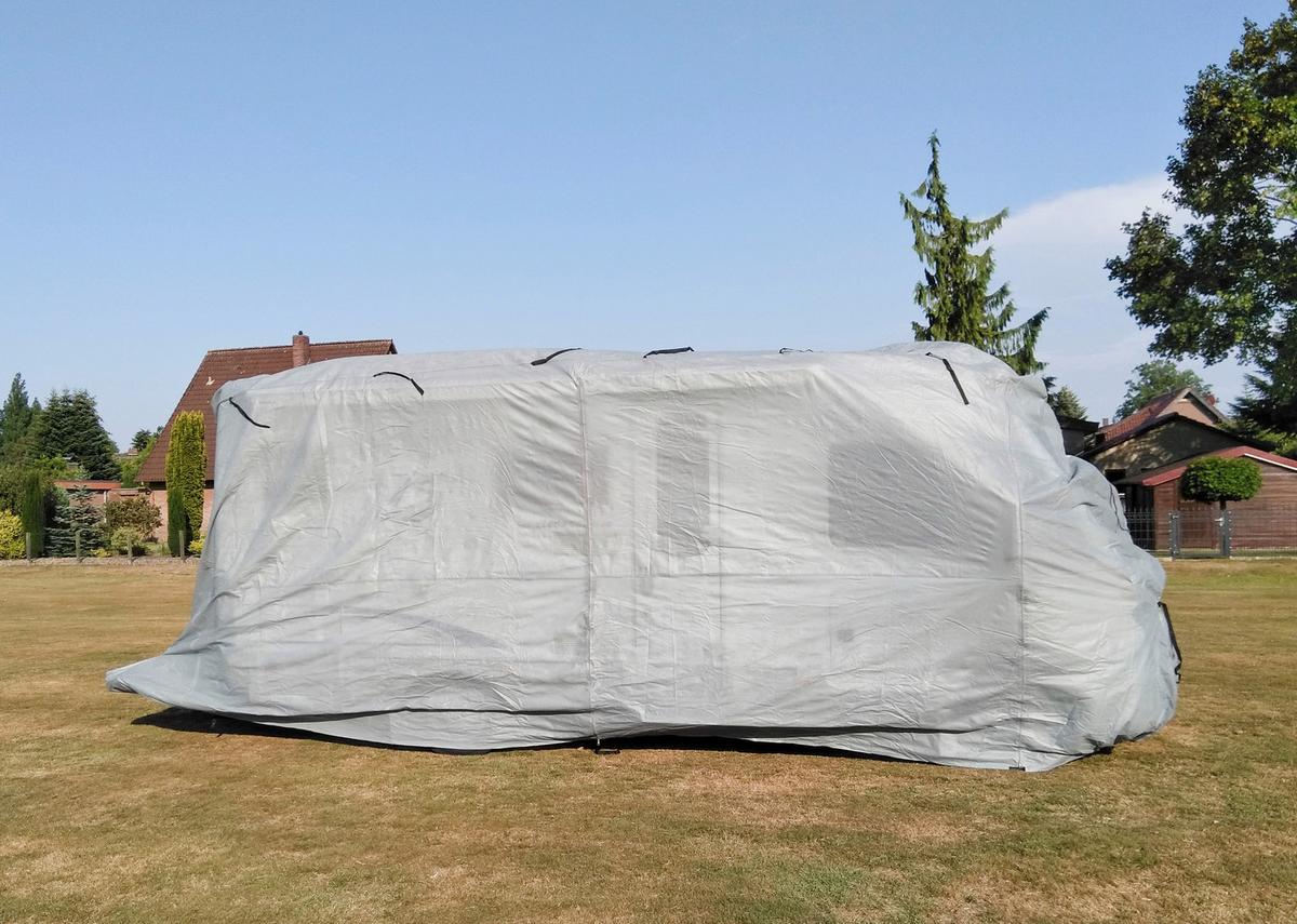 Schutzplane Abdeckplane Für Wohnmobil Gr. M Grau - Grau, Basics, Kunststoff (235/275/730cm)