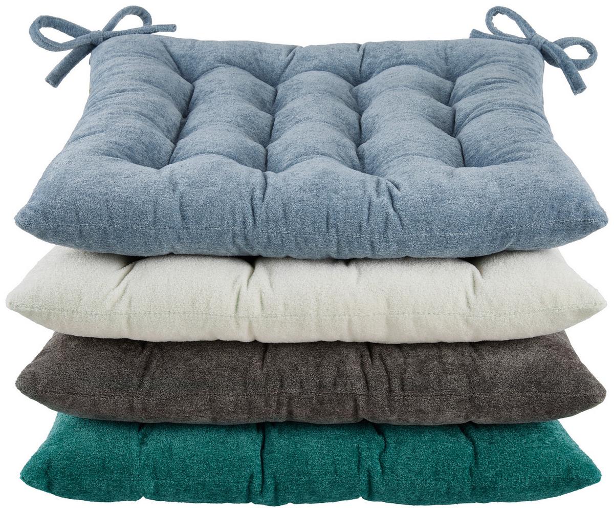 SITZKISSEN ANIKA - Weiß, ROMANTIK / LANDHAUS, Textil (40/40/4cm) - James Wood