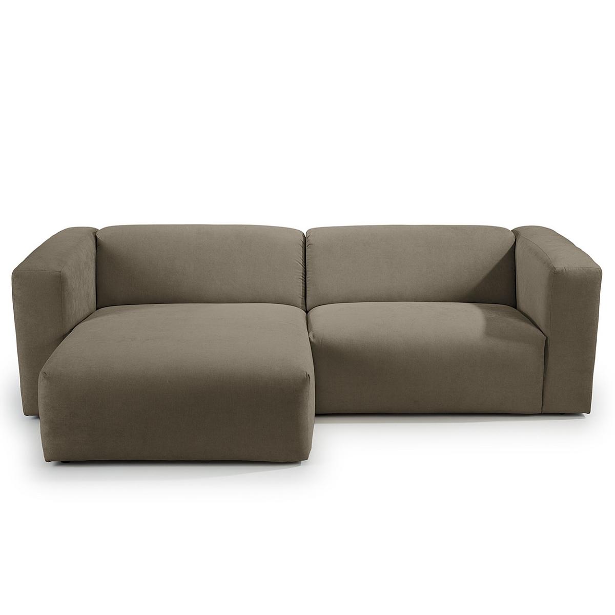 Ecksofa Bolt, Dunkelgrau S: 255x160 cm - Dunkelgrau, MODERN, Textil (255/160cm) - Trendmanufaktur